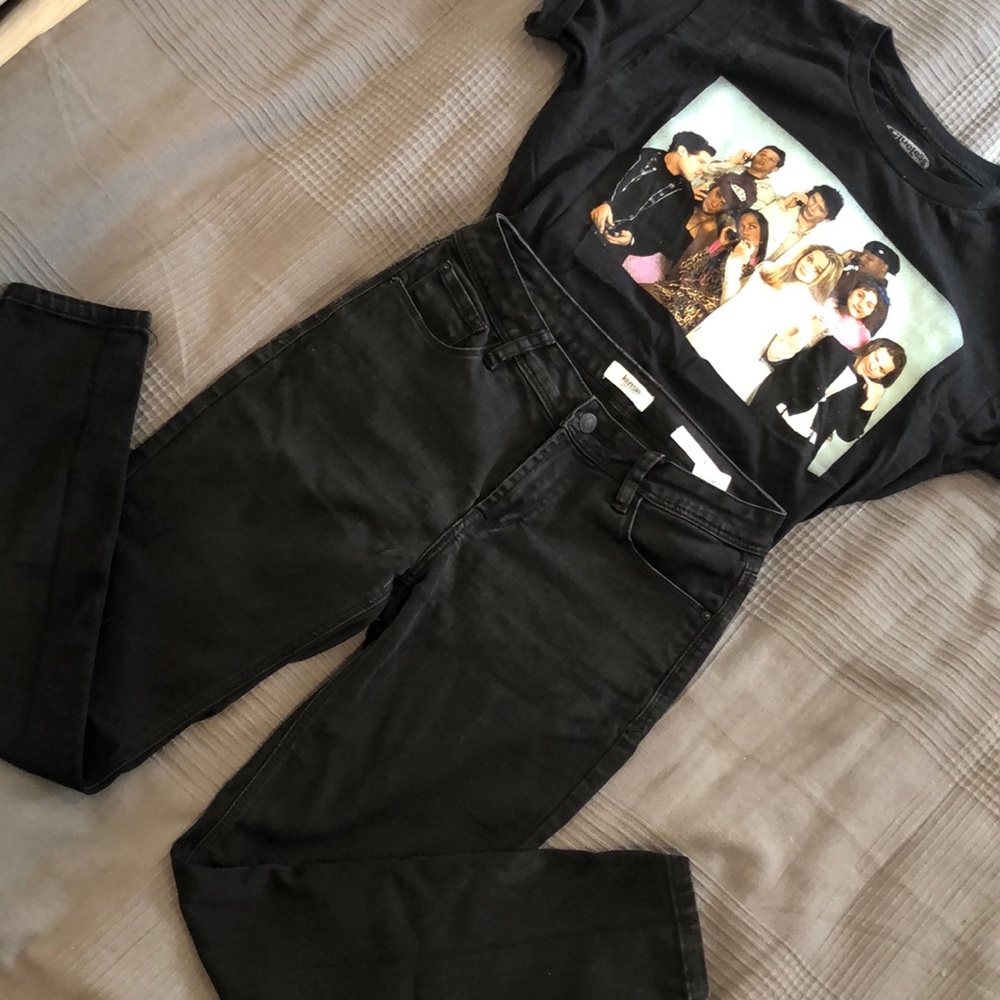 Kenzie faded black skinny jeans